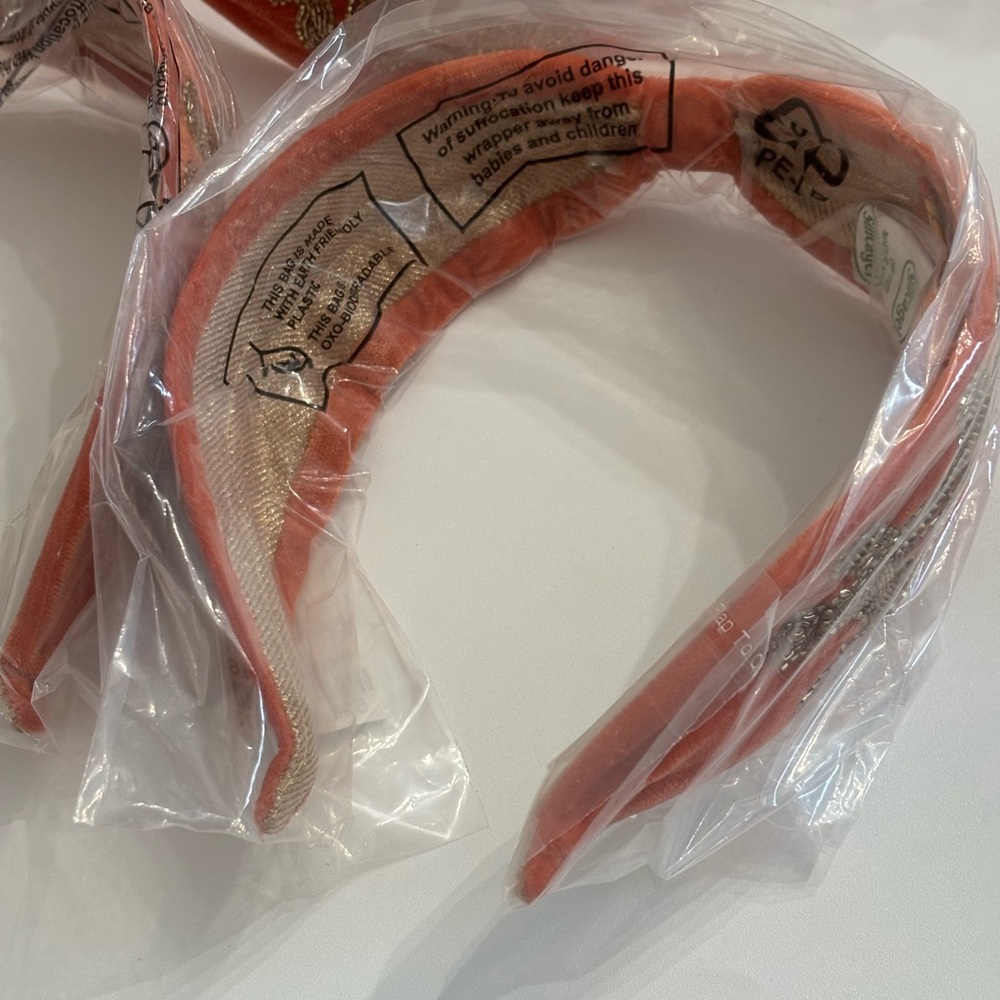 Velvet Beaded Headband-elephant terracotta - Picture 6 of 8